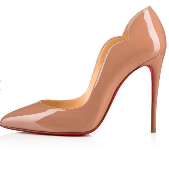 Hot Chick 100 Patent Red Sole High-Heel Pumps - Picture 2 of 6